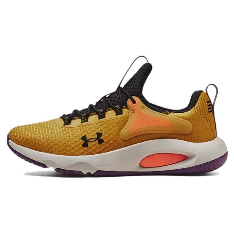 Under Armour HOVR Rise 4 Training Shoes Gilded Yellow Black Men 3025565-700 43