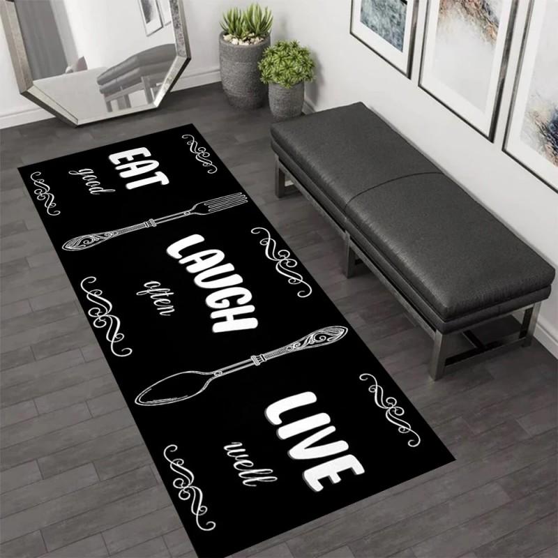 Non-slip Green Vintage Rug, Washable Durable for Living Room Dining Room Home Decor