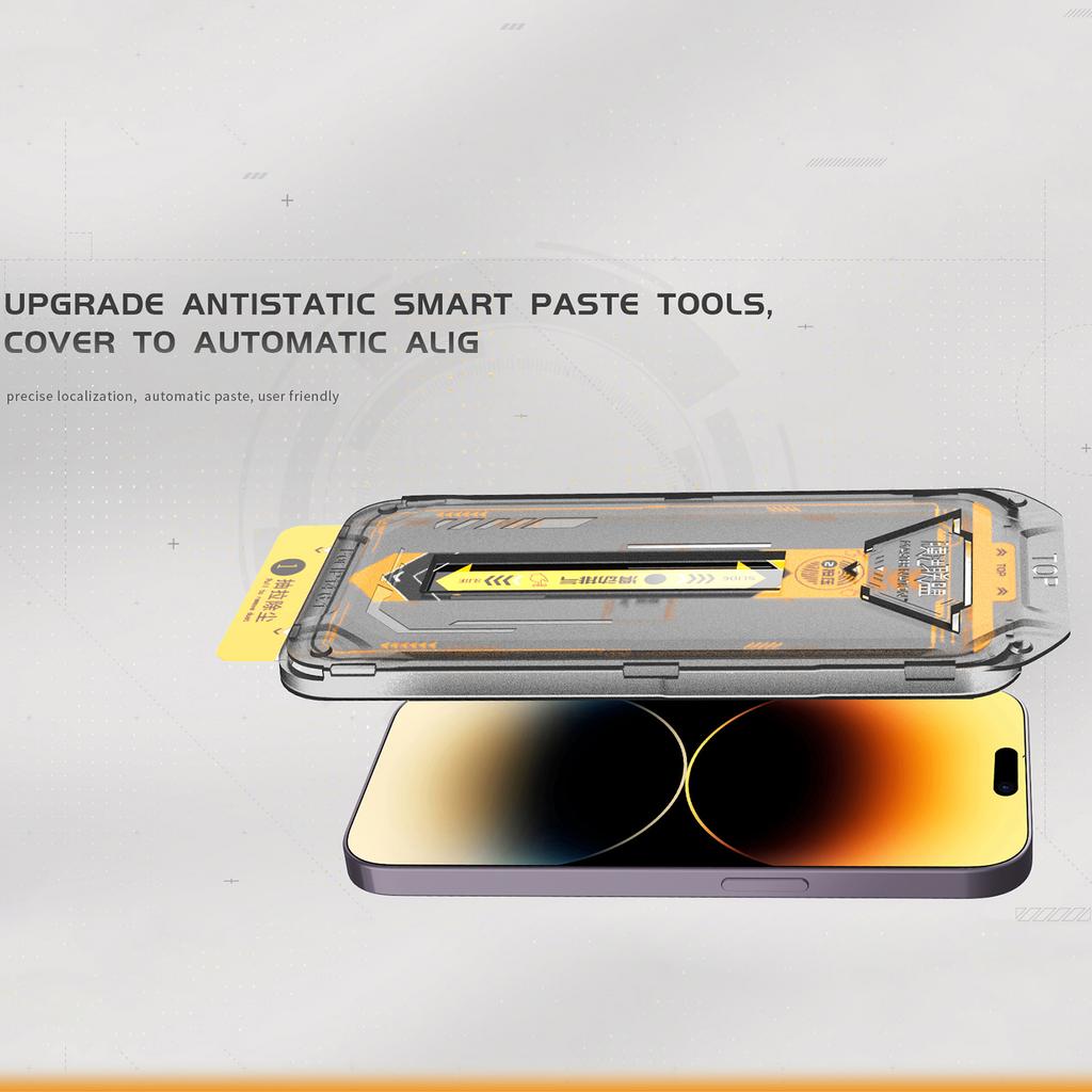 TGVI'S For iPhone 14 Pro Max Eye Protection Film High Aluminum-Silicon Glass Screen Protector+Back Protector