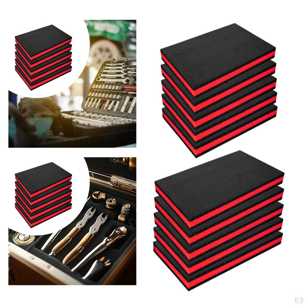5 Pack Tool Box Foam Inserts for Crafts and Storage Solutions