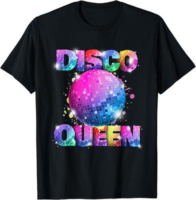 Grafický Narozeninový Dárek Disco Královna 70. léta Téma Tanec Sedmdesátá Léta Plesový Kostým Tričko Pánské Oblečení Streetwear Grafická Trička