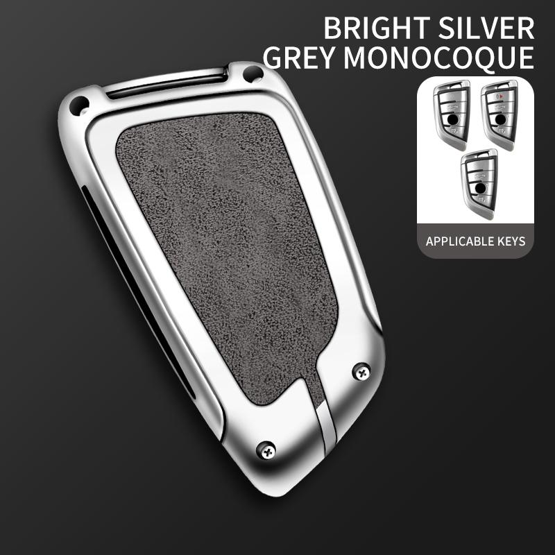 Interior Mouldings BMW Car Metal Key Case Cover Shell for BMW X1 X3 X5 X6 X7 1 3 5 6 7 Series G20 G30 G11 F15 F16 G01 G02 F48 ke