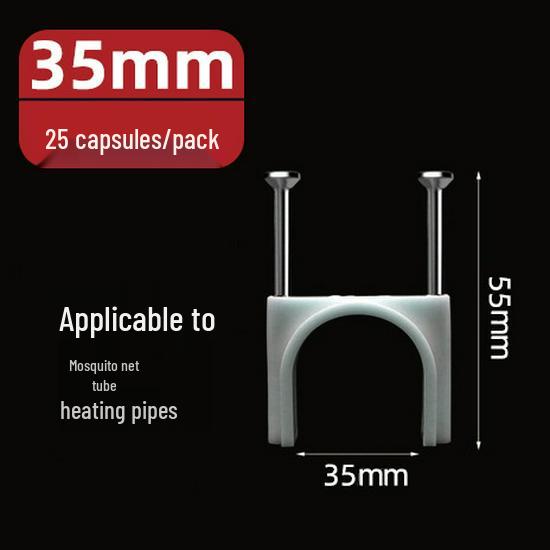 U-Shaped Steel Nail Cable Clips (4-50mm) for Telephone/Network Wires