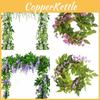Exquisite 2x Artificial Wisteria Flower Vine Ideal For Elegant Indoor And Outdoor Decoration