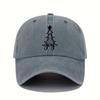 Christmas Print Retro Lightweight Washable Women'S Baseball Cap With Adjustable Sun Visor Holiday Event Hat