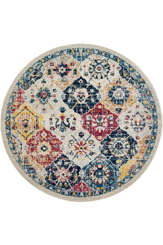 Rovigo Home Washable Round Printed Carpet RHM7046