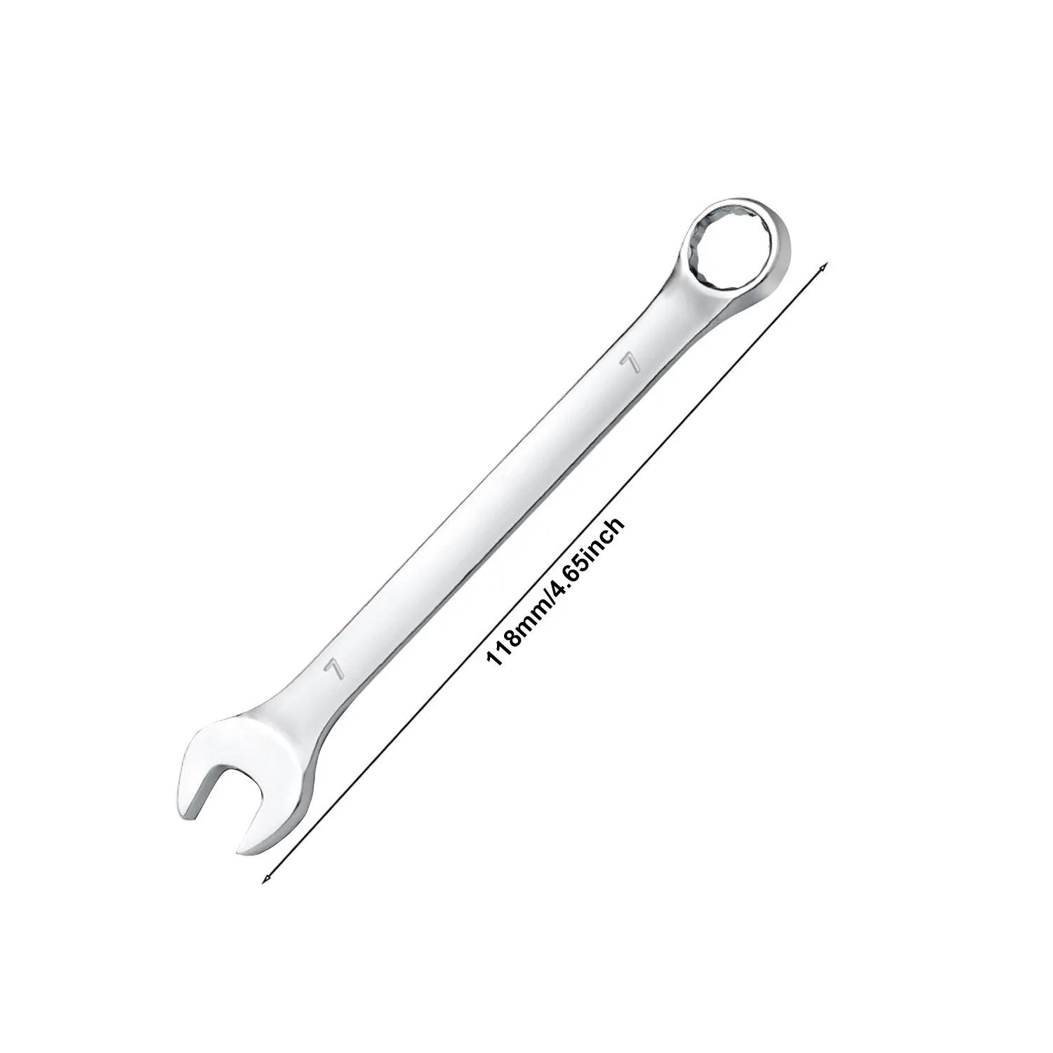 

Dual-use plum blossom open end Ratchet wrench 7MM-24MM Combination spanners nut cutter combined Key Repair hand tools