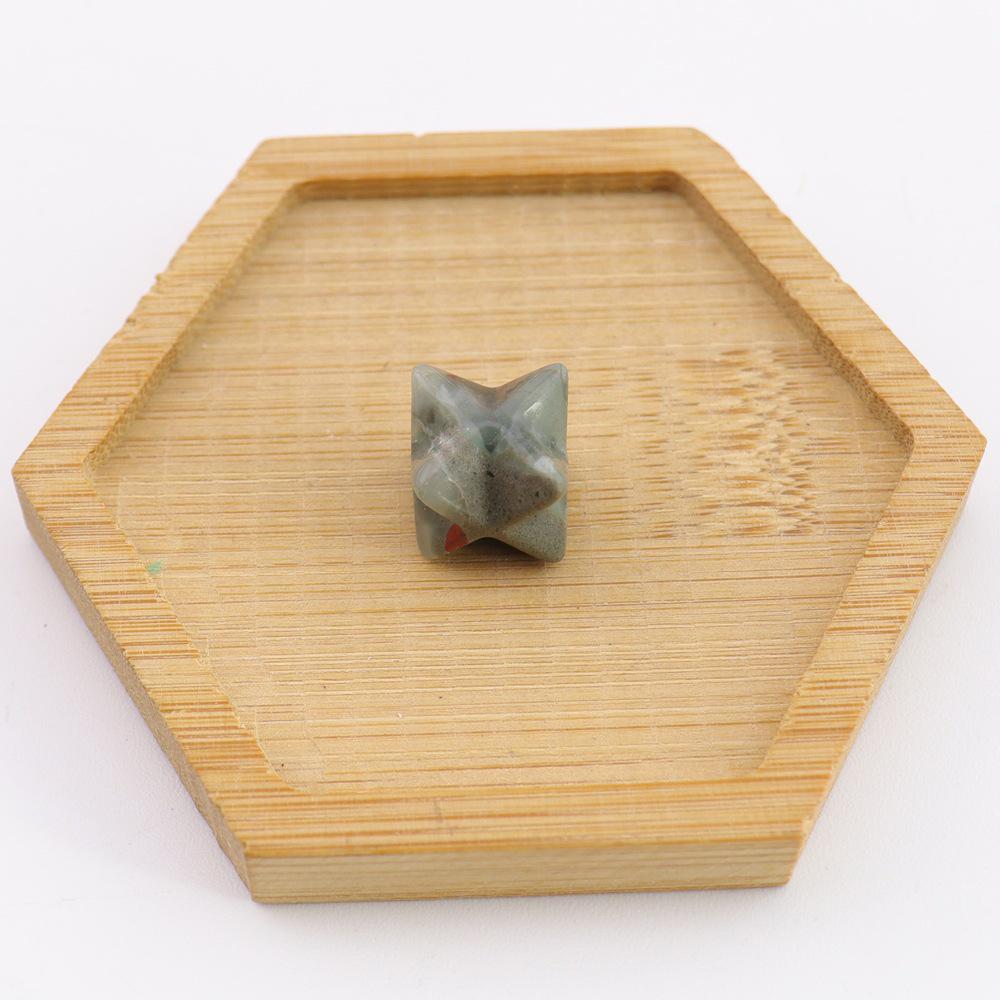 Crystal Merkaba Star Ornament - 13mm Hexagram Design