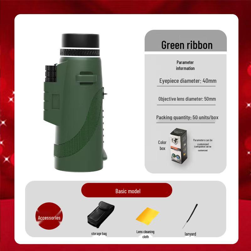 High-Definition Monocular Telescope with Night Vision for Outdoor and Mobile Photography