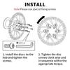 BUCKLOS Bike Brake Rotor G3 160mm 180mm 203mm Hydraulic Disc Brake Rotors with 6pcs Bolts for MTB Mountain Bicycle Accessories