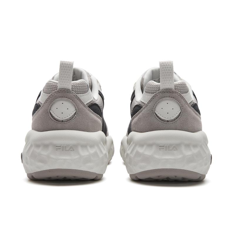 FILA MUFFIN Cushioning Abrasion Resistant Breathable Lightweight Low top Casual Shoes Men's Gray Brown F12M541145FDA