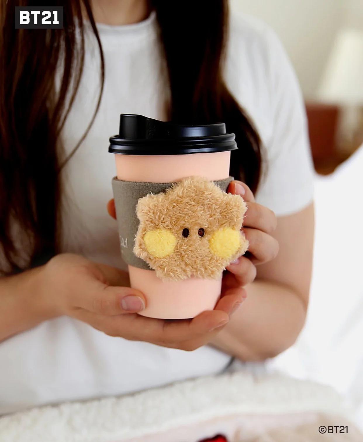 

Рукав чашки BT21, KOYA TATA MANG SHOOKY RJ COOKY, подлинные официальные товары, 31 x 8,8 x 1,6 см, KPOP, KBeauty, бесплатные образцы SHOOKY