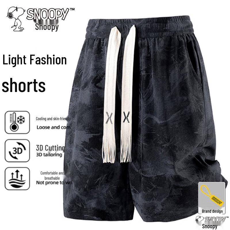 Snoopy Men s Casual Summer Shorts L