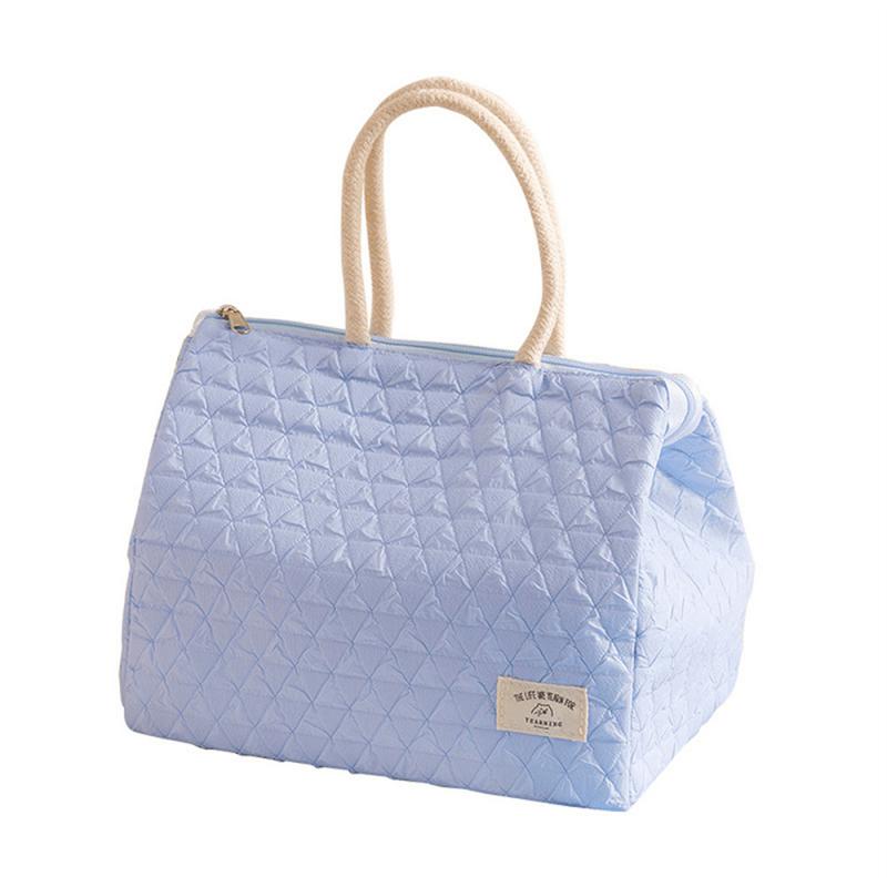 Portable Lunch Box Bag New Fashionable Simple Large Capacity Waterproof Bag Insulation Belt Rice Bag For Office Workers