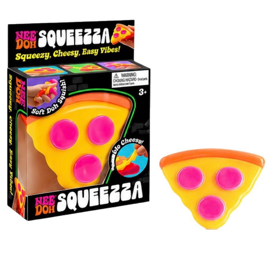 Squeezed and Compressed Pizza, Squeezed Maltose Material, Squeeze and Play Pizza with Box, Slow Rebound.