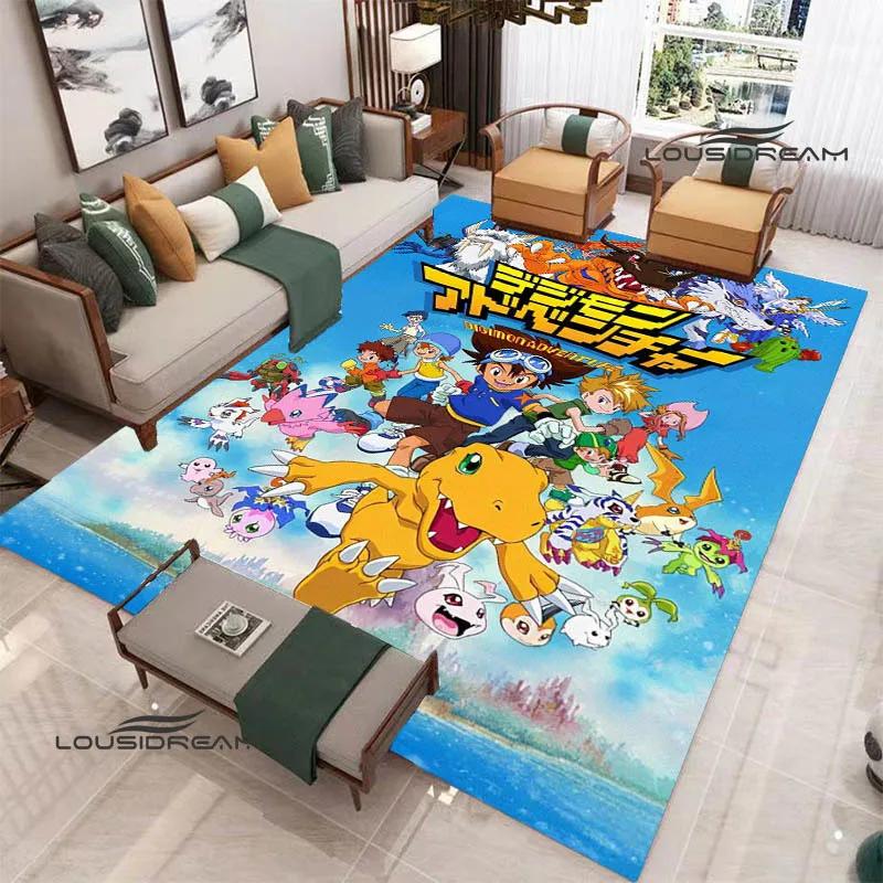 3D Digimon Cartoon Printed Carpet Non-slip Carpet Yoga Mat Carpets for Living Room Area Rug Home Bedroom Decor Birthday Gift