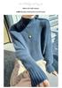 Solid Color Wool Thick Knit Sweater - 2024 Autumn/Winter Collection, Warm and Loose with Half-High Round Neck