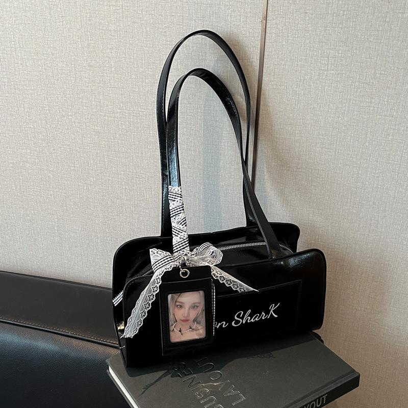 

Bags Women s New Popular Fashion Niche Shoulder Bag Textured Versatile Commuter Underarm Bag чёрный