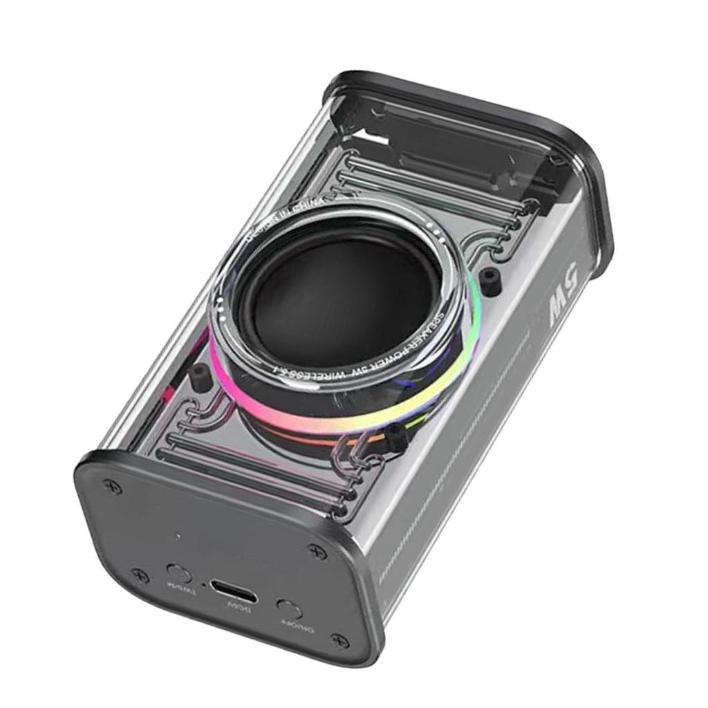 Spker with Colorful Lights Loud Subwoofer Surround Sound Rechargble Wireless Spker