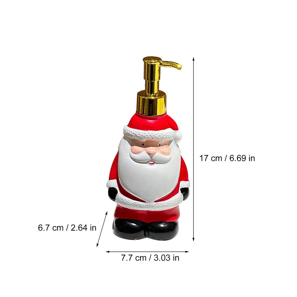 250ml Christmas Soap Dispenser Cartoon Funny Santa Claus Soap Dispenser Empty Bottler Home Christmas Bathroom Decor