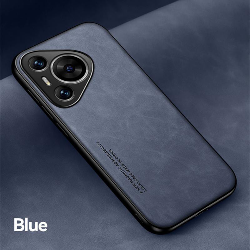 Stoßfestes Magnetisches Nubukleder-Etui für Huawei Pura 80 Pro / 80 Ultra Schutzhülle Rückschale Coque Funda