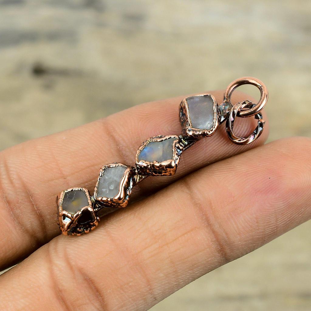 Labradoryt Surowy Kamień Szlachetny Wisiorek Elektroformowany Miedziany Wisiorek Ręcznie Robiona Miedziana Biżuteria Designerski Wisiorek Biżuteria Elektroformowana Prezent Dla Niej