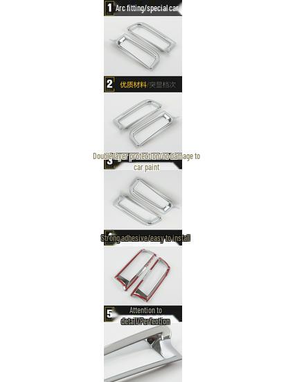 RAV4 2014 Rear Fog Light Decorative Frame & Trunk Tail Light Cover Electroplated Accessories
