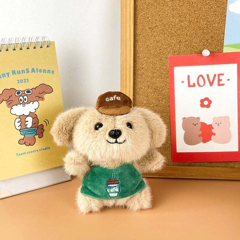 

Милый щенок плюшевая кукла брелок мультяшный плюшевый кулон брелок креативные аксессуары для украшения рюкзака подарки A3