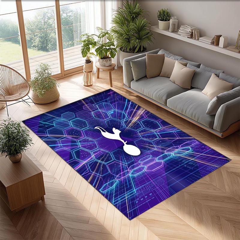 Tottenham Hotspur Bedrukte Flanellen Vloerkleed Antislip Zacht Polyester Vloerkleed Binnen Decoratie Mat voor Slaapkamer Woonkamer Bank