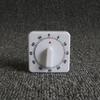 Kitchen Square Timer 60 Minute Simulated Mechanical Rotation Timer Reminder Kitchen Cooking Timer White