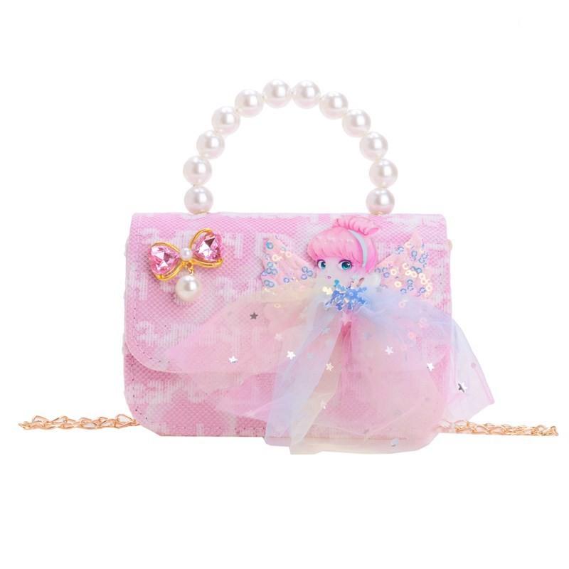 Stylish Charming And Handbag For Girls Featuring Princess Theme And Bow Adorable