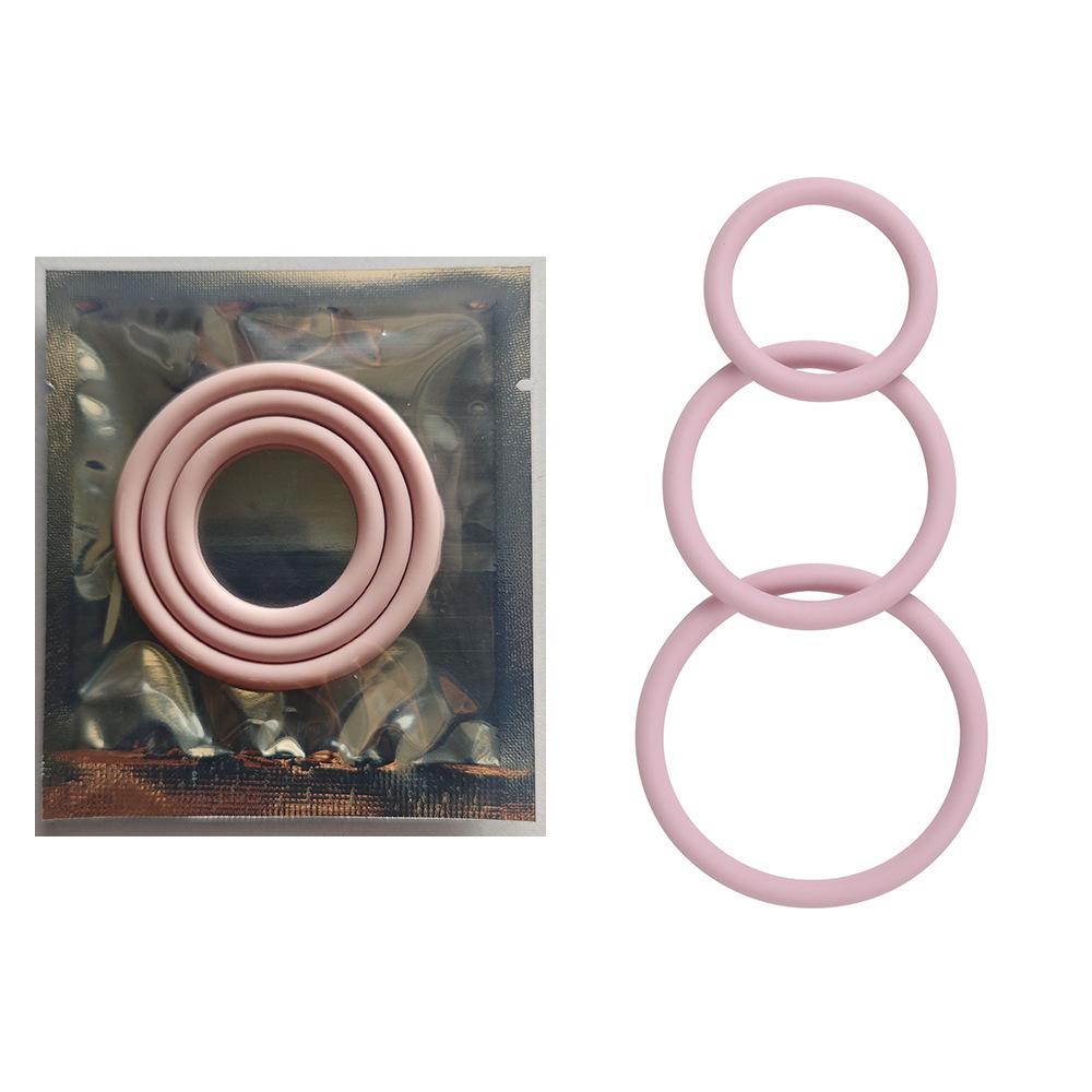 Men's Silicone Penis Ring Set - Extra Thick Enlargement & Masturbation Rings, Adult Sex Toys