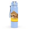 1PC Sloth On Banana Fruit Cartoon Print 750ml Color Plastic Sports Water Bottle Leakproof Flip Straw Lid Suitable for Sports Office Home Use