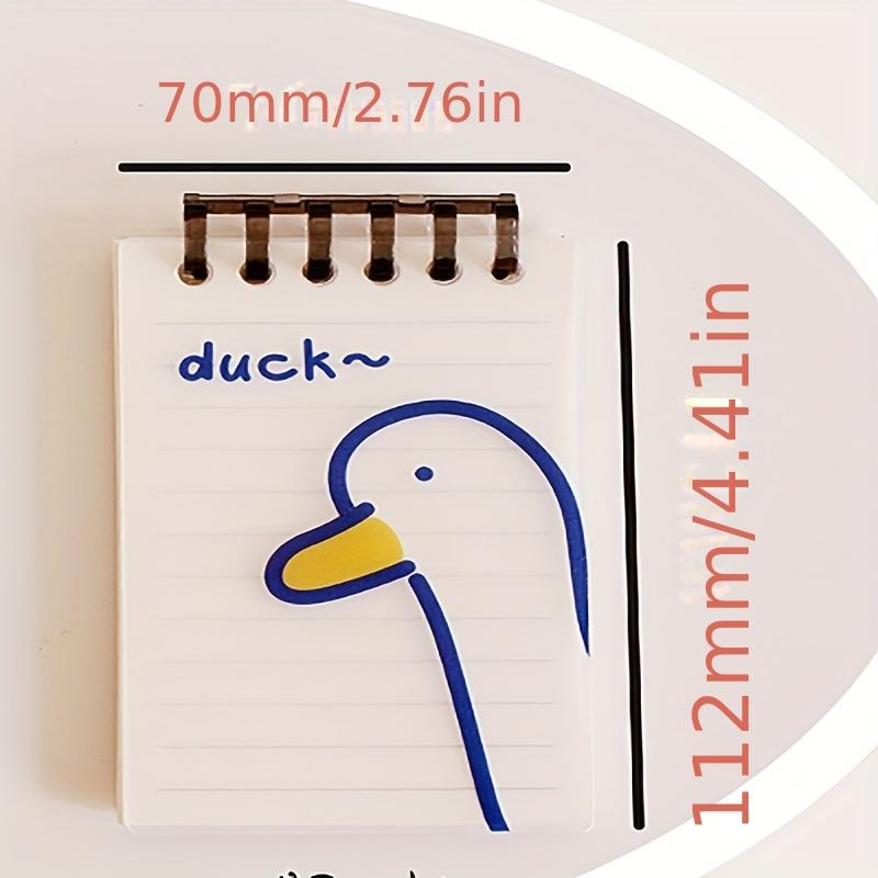 3PCS Simple PP Waterproof Loose-leaf This Horizontal Line Cartoon Pocket This 6-hole Loose-leaf Plastic Ring Buckle Removable Portable Notepad