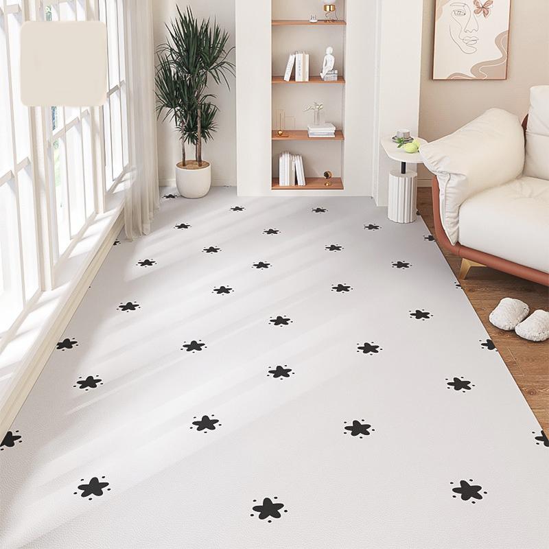 Carpet for Balcony Waterproof Floor Mat Large Pvc Leather Non-slip Foot Mats Green Pattern Classic Kitchen Home Decoration Rug