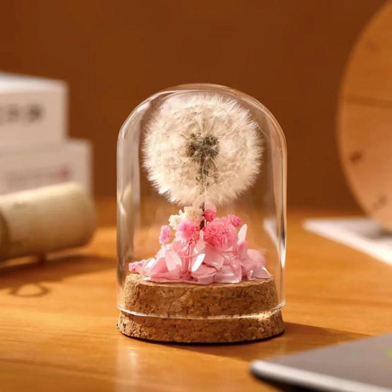 

Набор материалов для DIY Вечные цветы Ваза для пожеланий Одуванчик День святого Валентина День матери Подарок Настольное украшение розовый