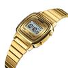 Skmei Women Bracelet Dress Watches Luxury Brand Stainless Steel Strap Fashion Waterproof Digital Chronograph Wristwatch