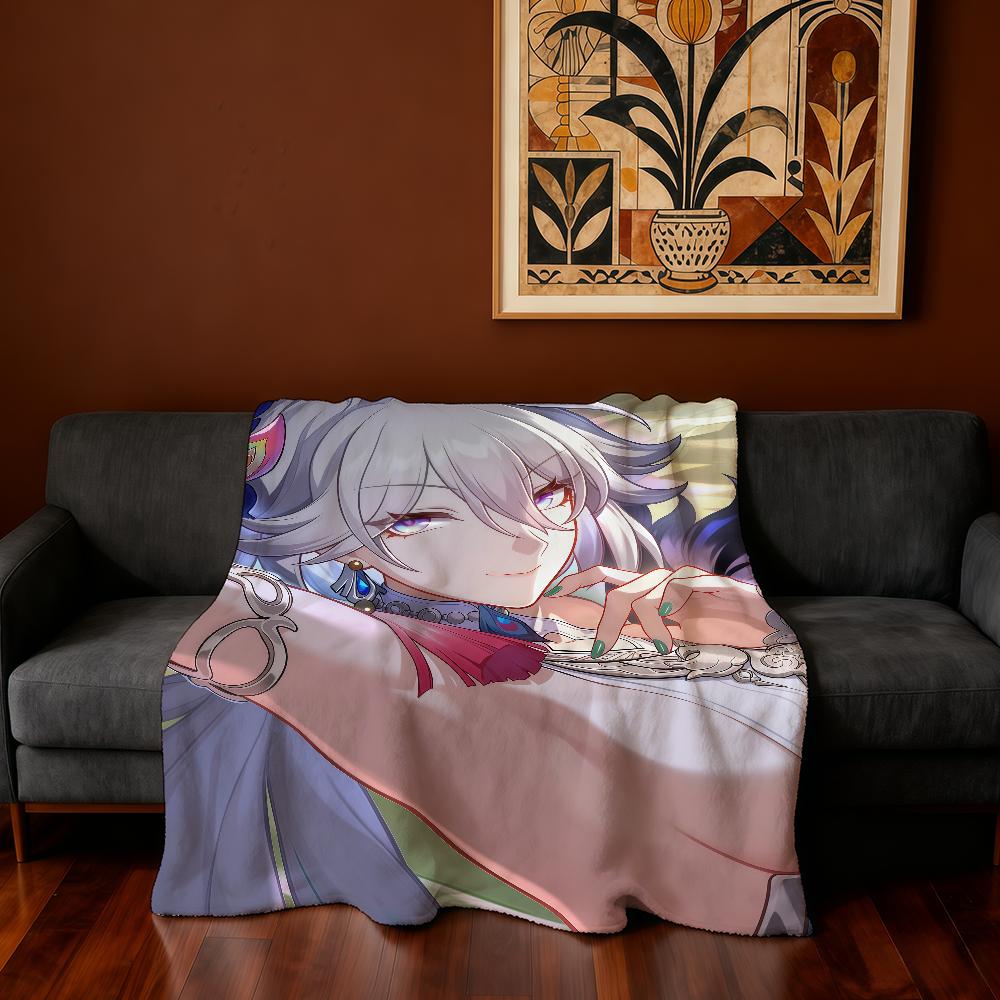 Blanket Super Warm Comfortable Plush Throw Honkai Blanket Child Home Star Sofa Yaoguang Rail Bedroom Gift
