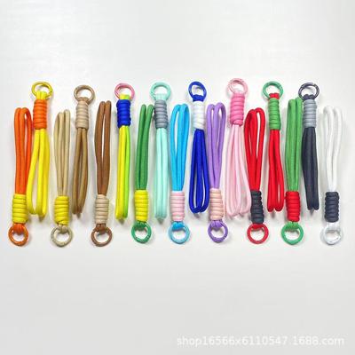 Mobile Phone Lanyard Bag Pendant Knotted Woven Lanyard Keychain Woven Lanyard Anti-Lost Lanyard Fashionable Diy