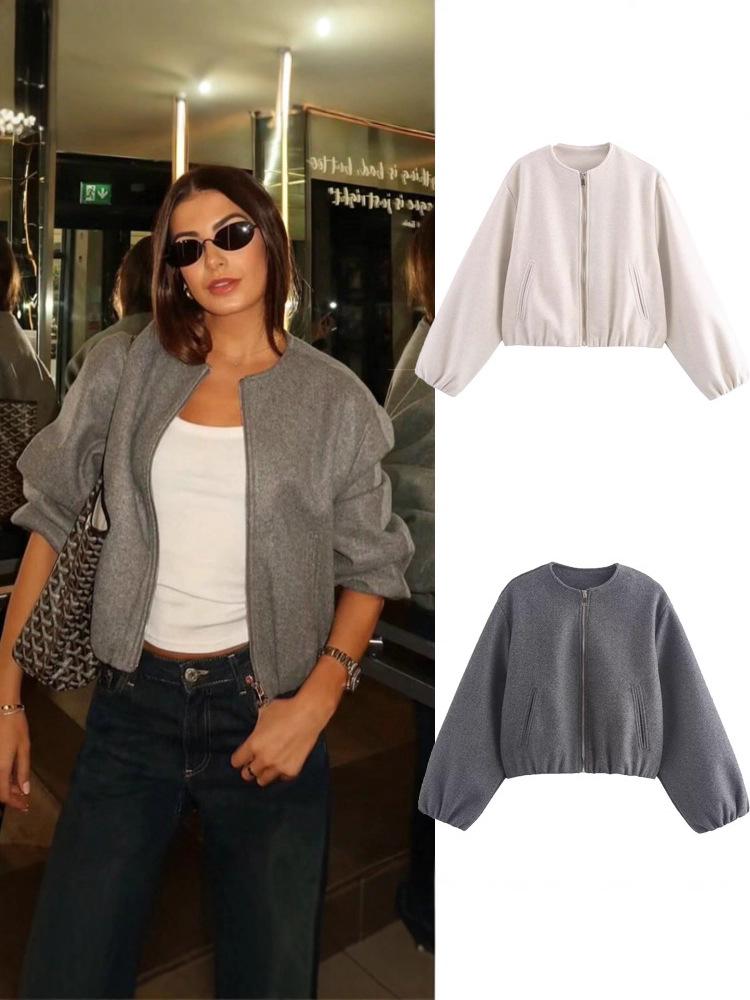 New Women's Two-Tone Soft Pilot Jacket