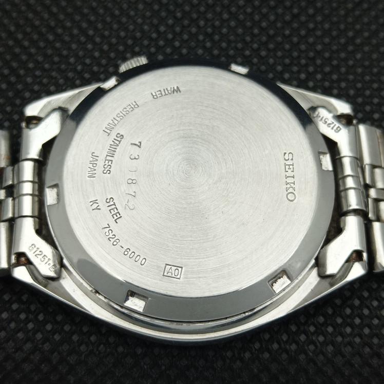 POUŽITÉ VINTAGE SEIKO 5 AUTOMATIC JAPAN PÁNSKÉ DEN/DATUM ZELENÉ HODINKY 621c-a415318-2 SKU621c-a415318