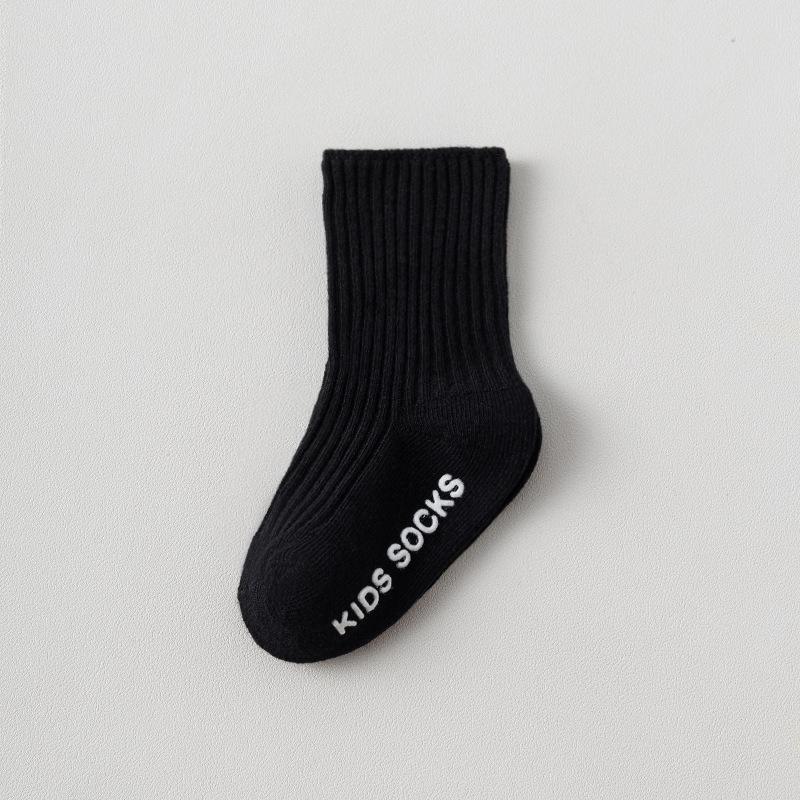 Infant Cotton Non-Slip Mid-Calf Socks for Boys and Girls, Spring To Winter