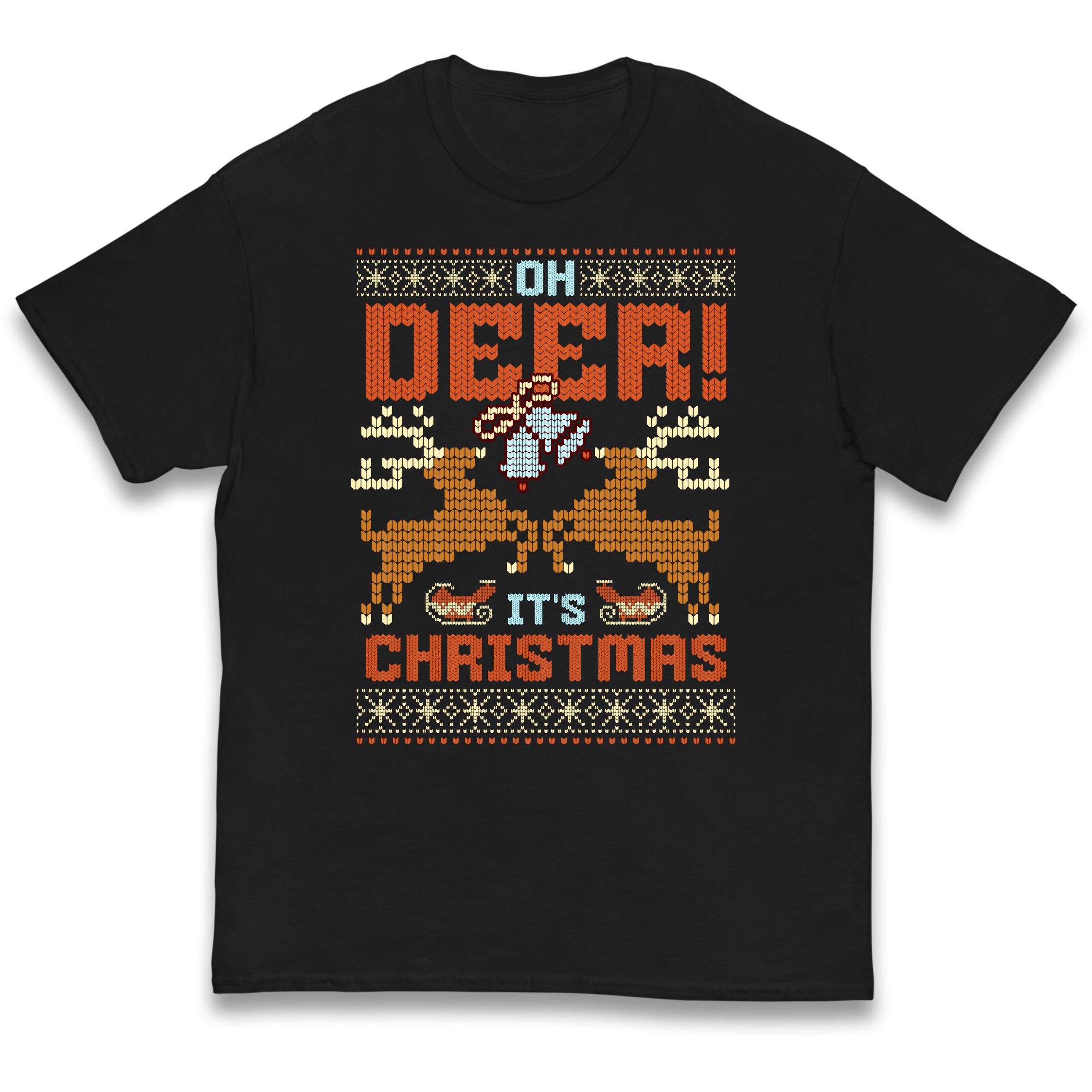 Oh Deer Its Christmas Kids T-Shirt 120