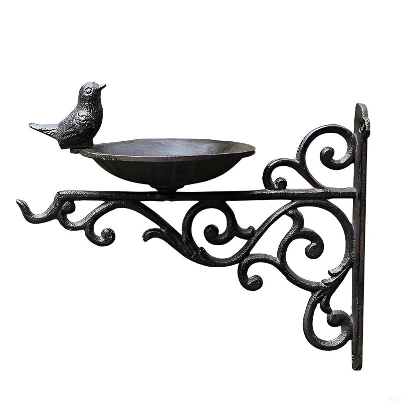 Nordic Styles Cast Iron Bird Feeder Wall Mounted Wild Bird Feeding Station Ornaments For Garden Balcony Yard Decoration P9YB