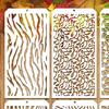 Artistic Reusable Stencil Template Design Tool With Friendly PET Materials For Multiple Medium Painting Applications
