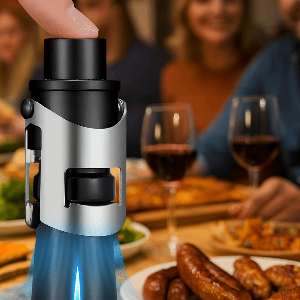 2pcs Reusable Vacuum Champagne Stopper Built-in Pressure Pump Wine Bottle Cap Wine Bottle Plug Pub