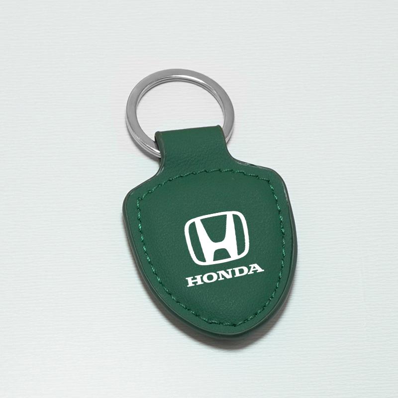 PU Leather Car Keychain Key Decoration Ring Anti-Loss Pendants For Honda Civic Accord Fit City Vezel CR-V Odyssey Pilot Jazz HRV LK6