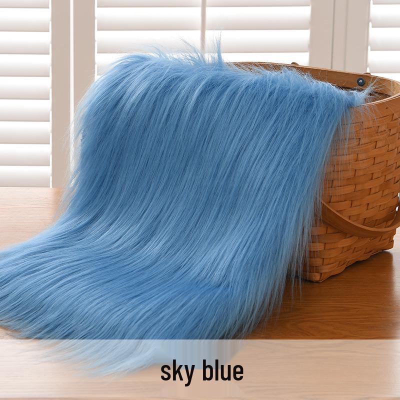 

Тканина штучного хутра з довгим ворсом 12 см для косплею та іграшок фурсьюту 50x50cm