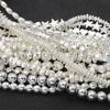 45 Style Natural Stone Silver Color Hematite Beads Heart Square Round Spacer Beads for Jewelry Making Diy Bracelet Necklace 15''