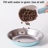 Stainless Steel Pet Bowl Non-slip Silicone Bottom  Dogs Cats Feeding Bowl Anti-tip Pet Water Treat Food Feeder Bowl